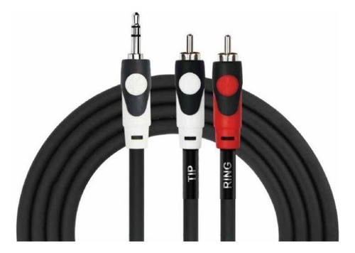 Cable De Audio 3,5 Stereo A 2 Plug Rca 2 Metros. Kirlin 1