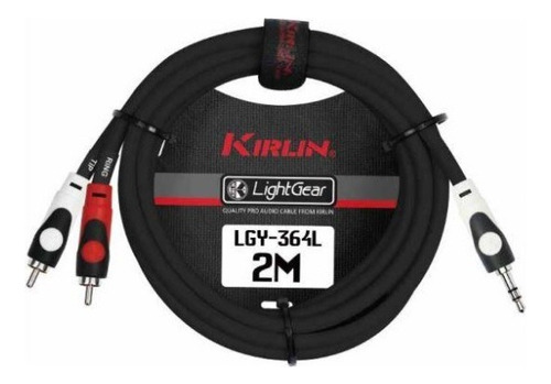 Cable De Audio 3,5 Stereo A 2 Plug Rca 2 Metros. Kirlin 2