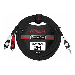 Cable De Audio 3,5 Stereo A 2 Plug Rca 2 Metros. Kirlin