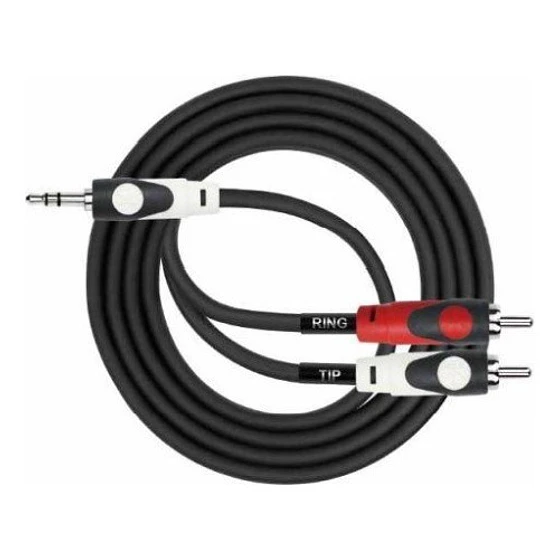 Cable De Audio 3,5 Stereo A 2 Plug Rca 2 Metros. Kirlin 3