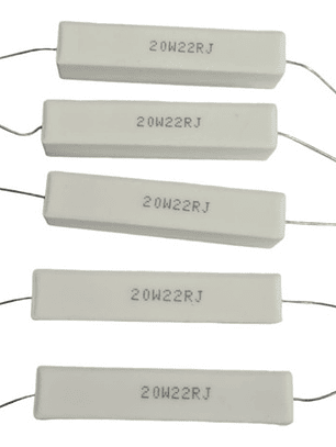 Recistencia Loza Ceramica 20 W 22 Ohms Pack