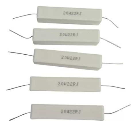 Recistencia Loza Ceramica 20 W 22 Ohms Pack 3