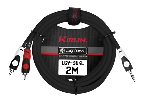 Cable De Audio 3,5 Stereo A 2 Plug Rca 3 Metros. Kirlin 2