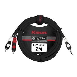 Cable De Audio 3,5 Stereo A 2 Plug Rca 3 Metros. Kirlin
