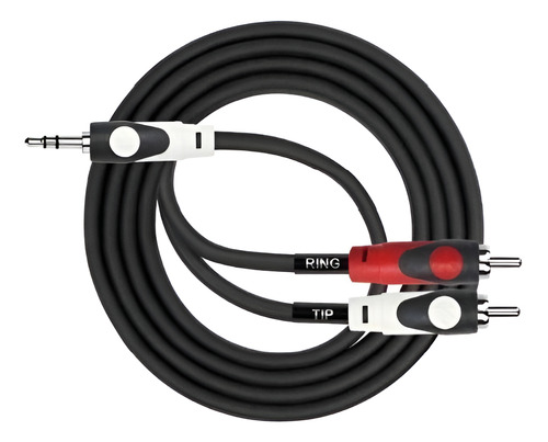 Cable De Audio 3,5 Stereo A 2 Plug Rca 3 Metros. Kirlin 3