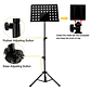 Atril Partitura Tripode De Alta Calidad Altura Regulable D Color Negro G-5 P-2 - Miniatura 2