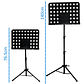Atril Partitura Tripode De Alta Calidad Altura Regulable D Color Negro G-5 P-2 - Miniatura 6