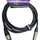 Cable Xlr Hembra A Plug 6.3 Mono, 3 Mts, Negro - Miniatura 4