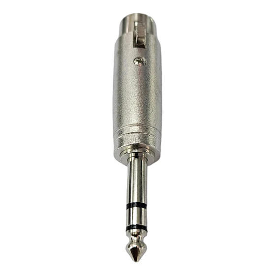 Adaptador Copla Canon Xlr Hembra A Plug Jack 6.3 Stereo 3