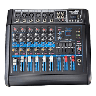 Power Mixer 6 Canales C/usb Consola Amplificada
