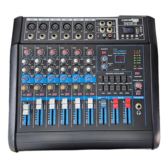 Power Mixer 6 Canales C/usb Consola Amplificada 1