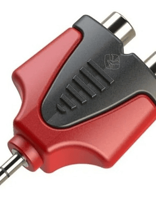 Adaptador De Audio 2 Rca = Plug 3.5 Aux. Roxtone