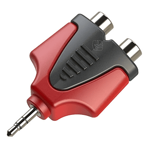 Adaptador De Audio 2 Rca = Plug 3.5 Aux. Roxtone