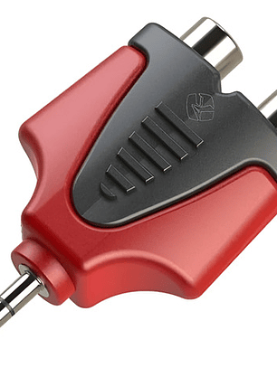 Adaptador De Audio 2 Rca = Plug 3.5 Aux. Roxtone