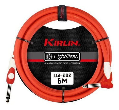 Cable Para Instrumento 6 Mts. Rojo Kirlin 3