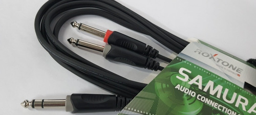 Cable De Audio Jack Stereo 6.3mm A 2 Jack 6.3 Mono 7