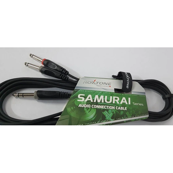 Cable De Audio Jack Stereo 6.3mm A 2 Jack 6.3 Mono 9