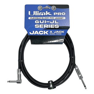 Cable De Audio 6.3mm Con Conector En L - 6 Metros