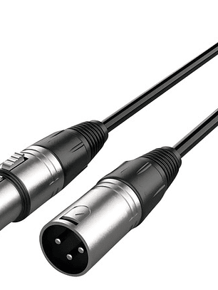 Cable De Audio Xlr Macho Hembra De 3 Mts Ul-mic-x2003