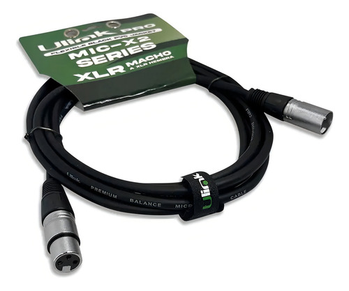 Cable De Audio Xlr Macho Hembra De 3 Mts Ul-mic-x2003 2