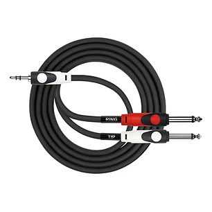 Cable De Audio Plug/jack 3,5 Estéreo A 2 Plug/jack 6,3 Mono