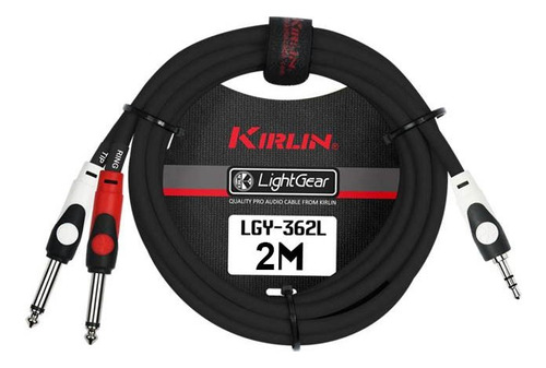 Cable De Audio Plug/jack 3,5 Estéreo A 2 Plug/jack 6,3 Mono 3