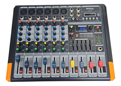 Power Mixer /mezclador Con Potencia 6 Canales Mivic 1