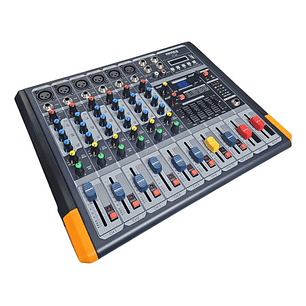 Power Mixer /mezclador Con Potencia 6 Canales Mivic