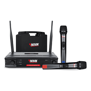 Micrófono Doble Inalámbrico Novik Unk 330 Uhf