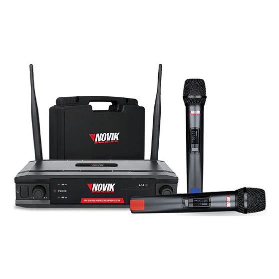Micrófono Doble Inalámbrico Novik Unk 330 Uhf 1