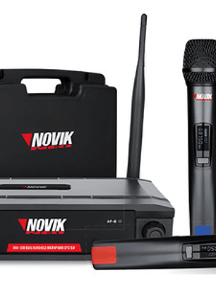 Micrófono Doble Inalámbrico Novik Unk 330 Uhf
