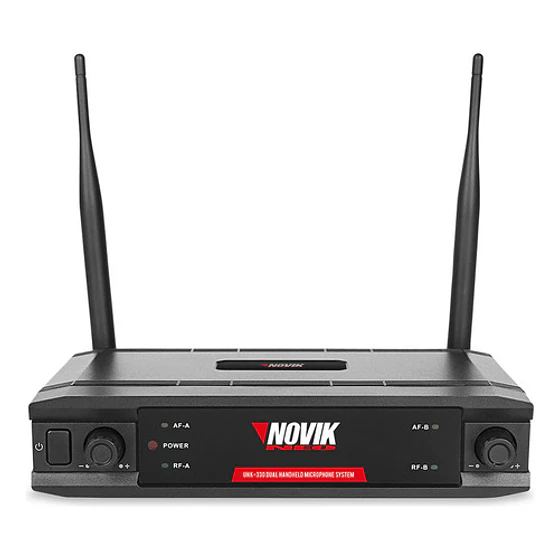 Micrófono Doble Inalámbrico Novik Unk 330 Uhf 2