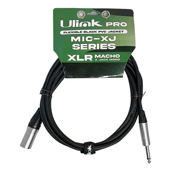 Cable De Audio Xlr Macho A Jack Mono De 3mts Ul-mic-xj4003 3