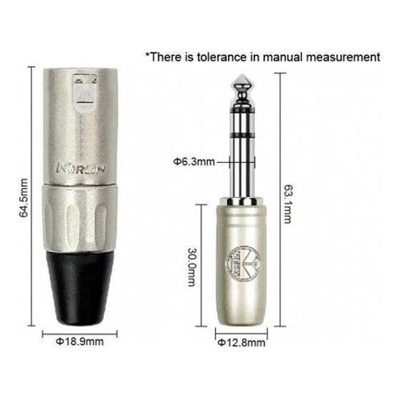 Cable 6,3 Trs A Xlr Macho 2mts. Kirlin 3
