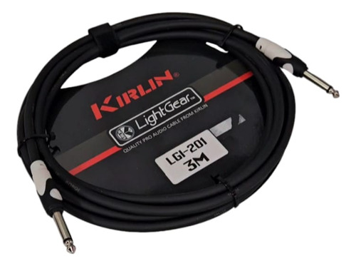 Cable Instrumento Plug A Plug Negro Kirlin Lgi 201 3mts 3
