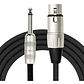 Cable Para Microfono 10 Mt Xlr Hembra A Plug 6.3 - Miniatura 1