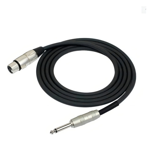 Cable Para Microfono 10 Mt Xlr Hembra A Plug 6.3 2