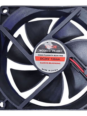 Ventilador Fan Cooler 24 Vol 130 Ma 92x92x25 Mm
