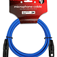 Cable Micrófono Xlr Macho A Xlr Hembra 3 Metros Azul Kirlin - Miniatura 1