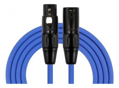 Cable Micrófono Xlr Macho A Xlr Hembra 3 Metros Azul Kirlin 2