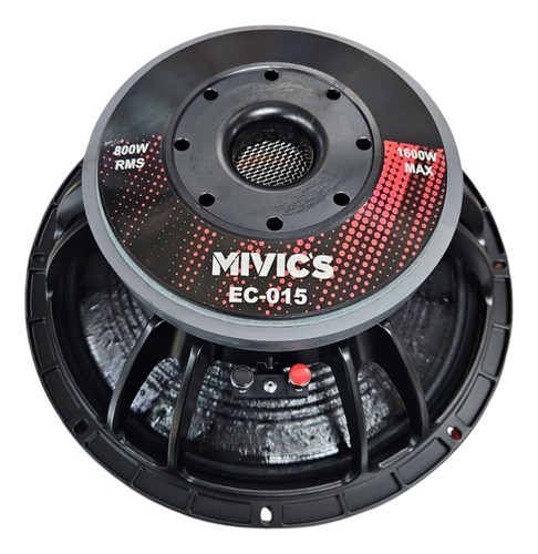 Parlante 15 Pulgadas 1600 W Mivic Negro 1