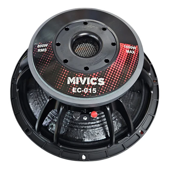 Parlante 15 Pulgadas 1600 W Mivic Negro 1