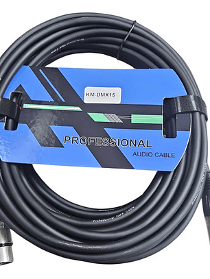 Cable Dmx 15 Mt Kabel Km-dmx15 Ideal Para Iluminacion