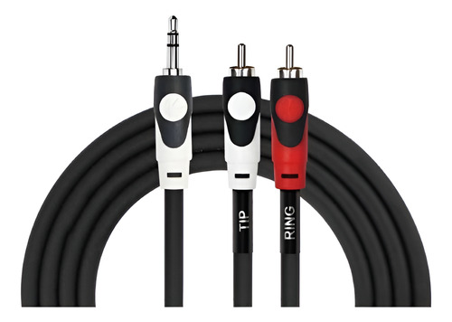 Cable De Audio 3,5 Stereo A 2 Plug Rca 2 Metros. Kirlin 1