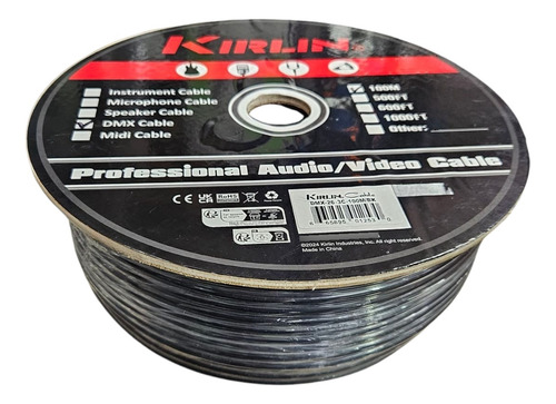 Cable Dmx Rollo 100 Mt Kirlin 2
