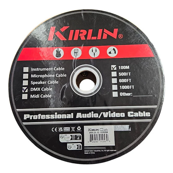 Cable Dmx Rollo 100 Mt Kirlin 3