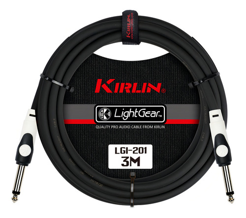 Cable Instrumento Plug A Plug Negro Kirlin Lgi 201 3mts 7