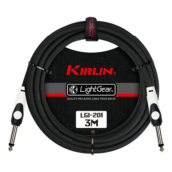 Cable Instrumento Plug A Plug Negro Kirlin Lgi 201 3mts 7