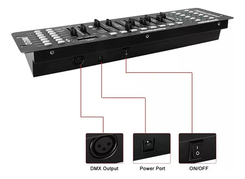 Controlador Dmx 512 Consola Mesa Iluminación 192 Canales 4