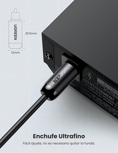 Cable De Fibra Óptica Ugreen De 1,5 Metros Toslink 9